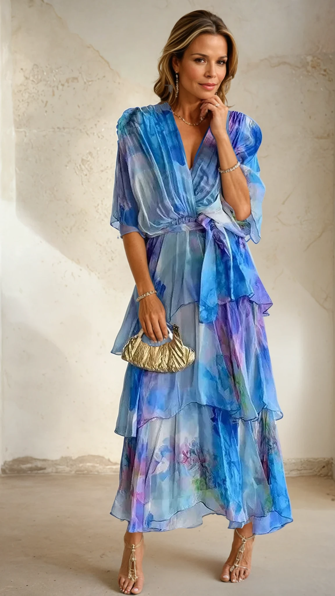 Gloria- Floral Layer Dress