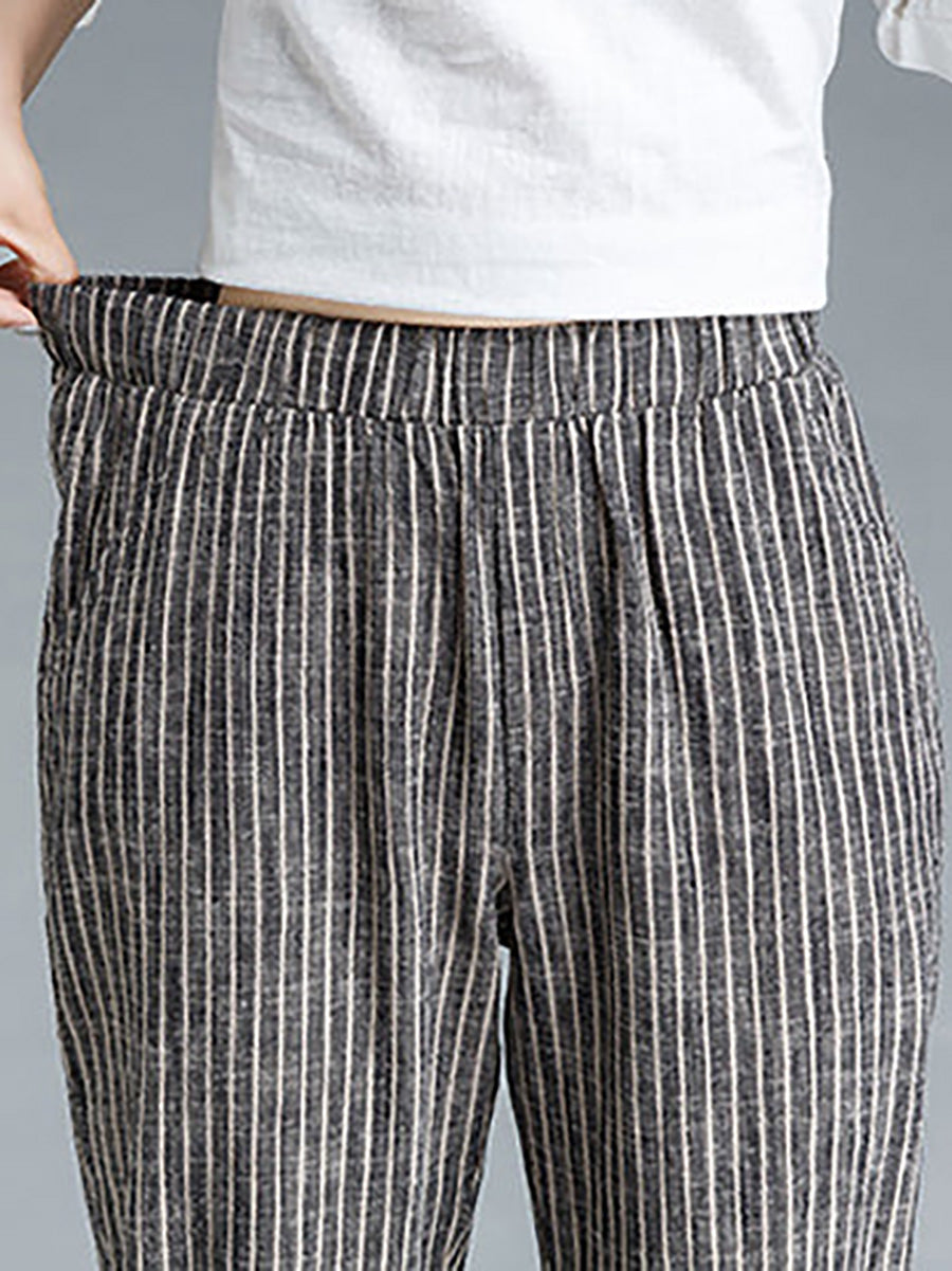 Astrid | Heritage Striped Linen Trousers™