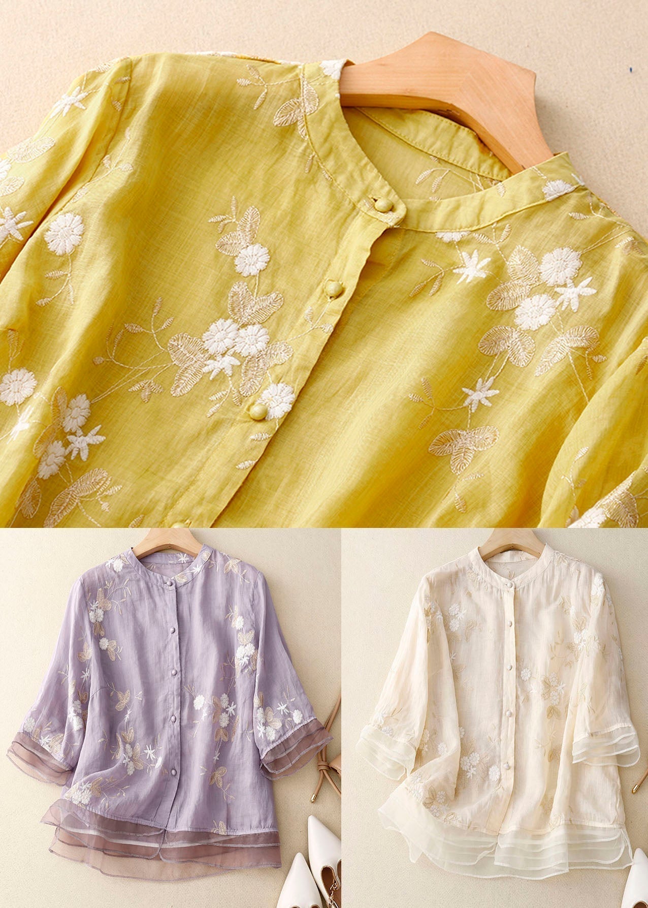 Eloise | Elegant Embroidered Blouse™