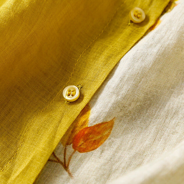 Lila | Dual-Tone Linen Blouse™