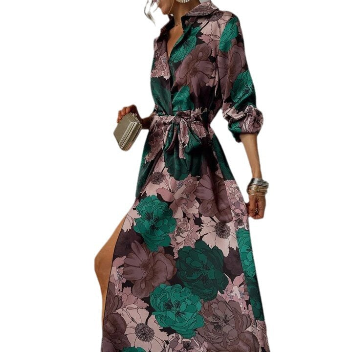 Elira | Floral Elegance V-neck Dress