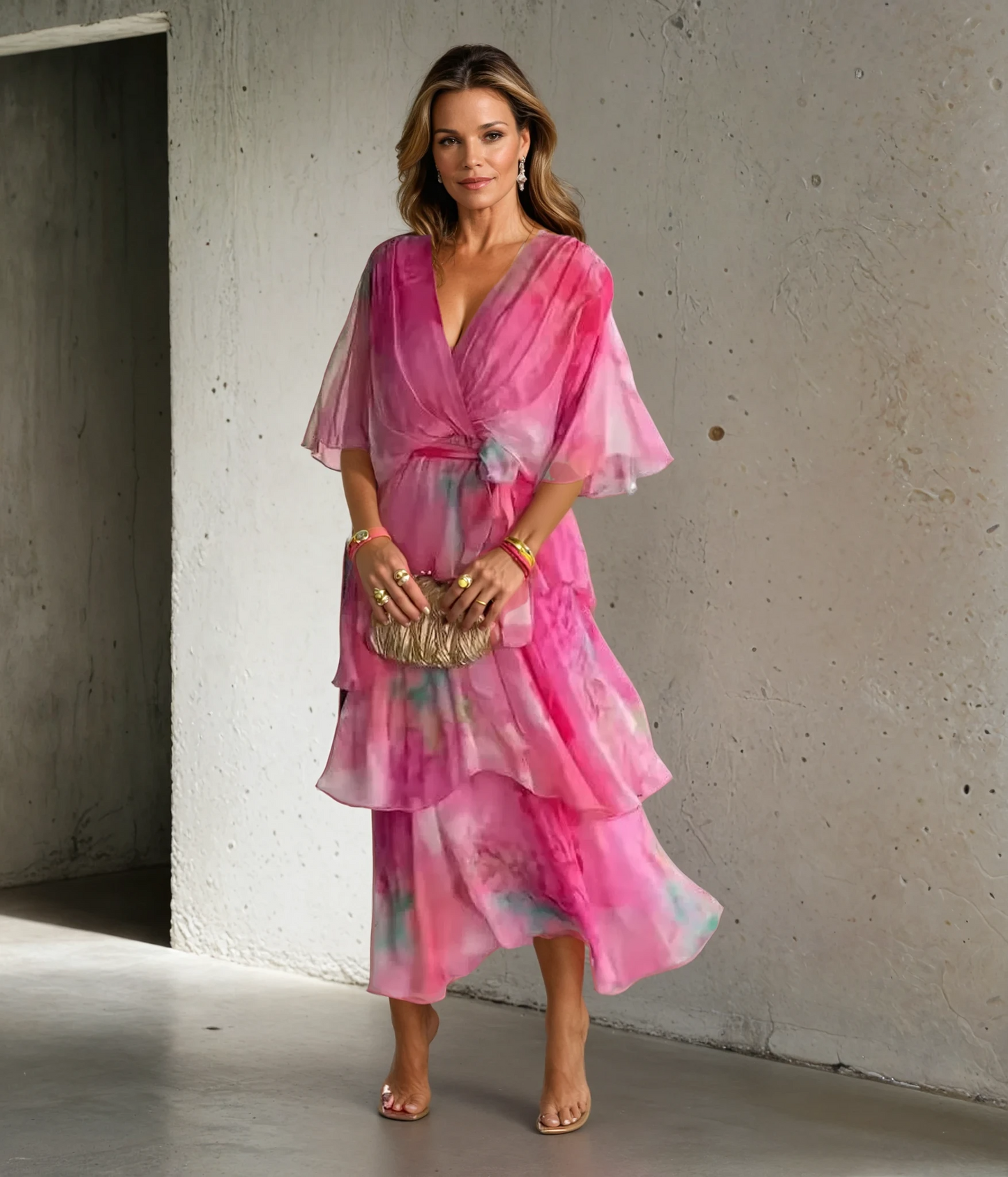 Gloria- Floral Layer Dress
