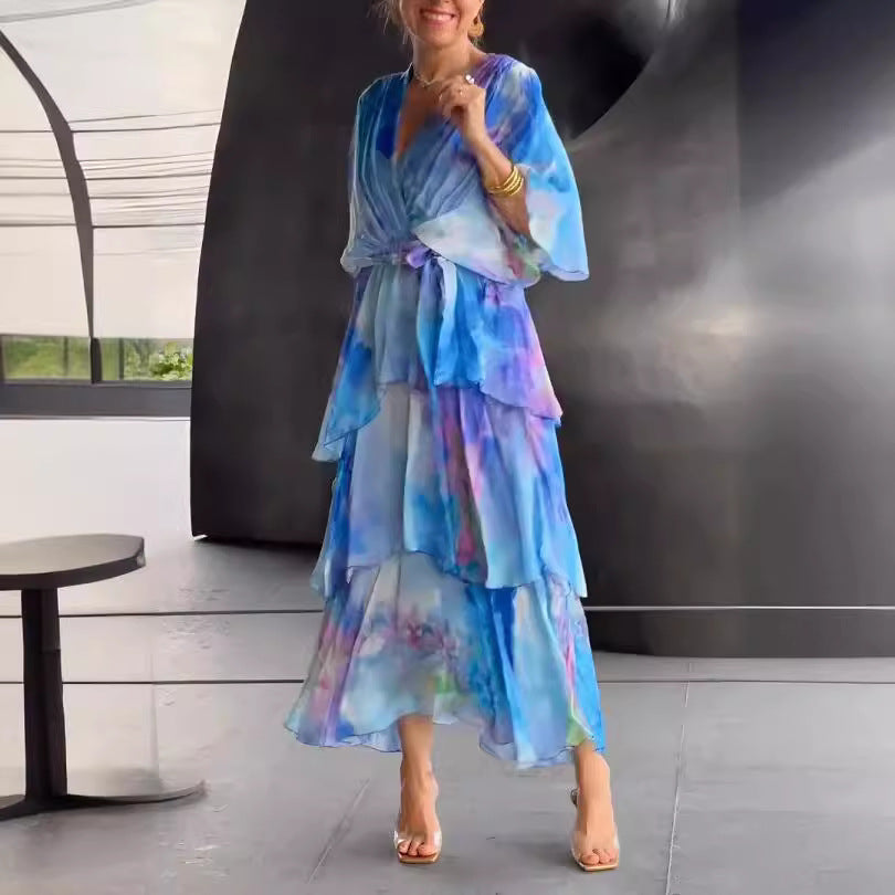 Gloria- Floral Layer Dress