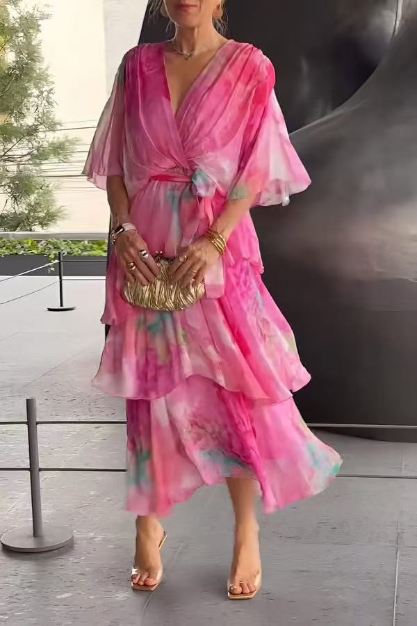 Gloria- Floral Layer Dress