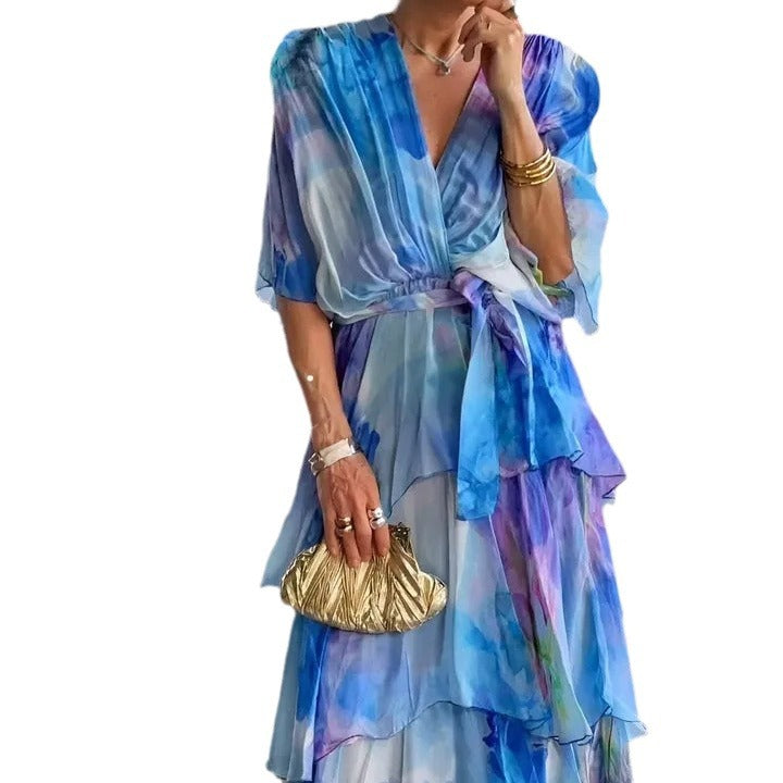 Gloria- Floral Layer Dress