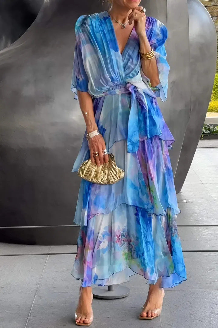 Gloria- Floral Layer Dress
