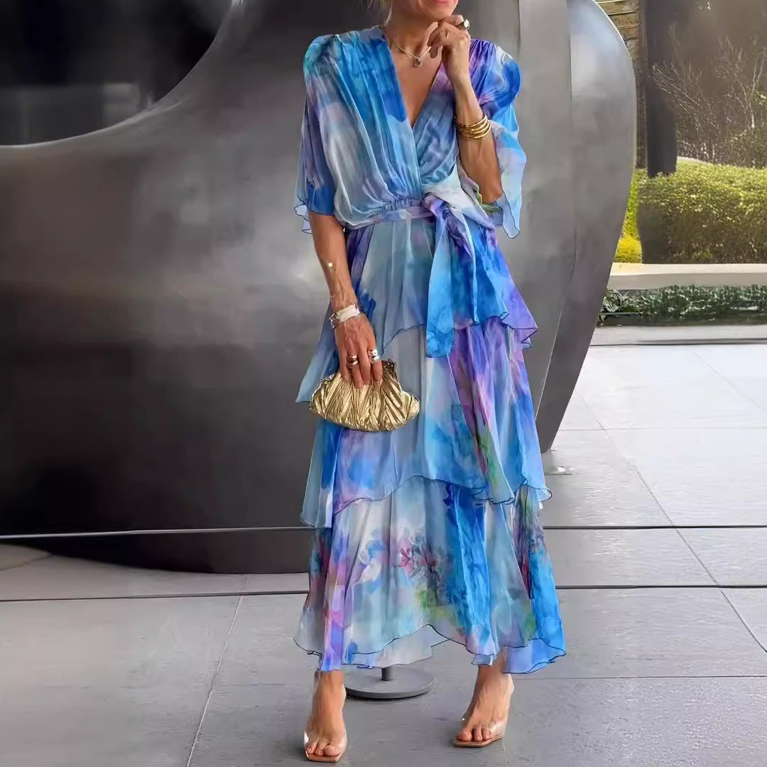 Gloria- Floral Layer Dress