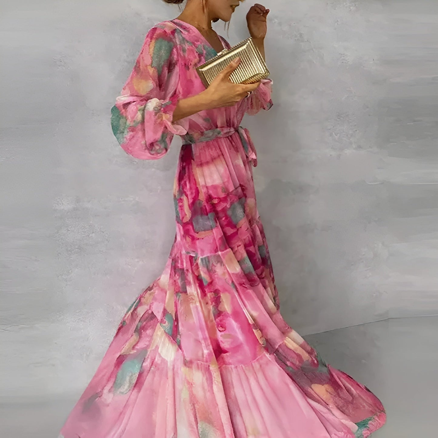 Devina - Elegant Floral Summer Dress