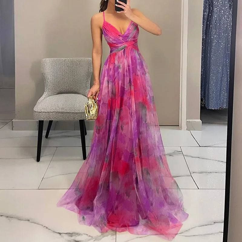 Giselle | Enchanting Floral Print Maxi Dress™