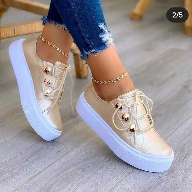 Serena | Orthopedic Round Toe Platform Sneakers™