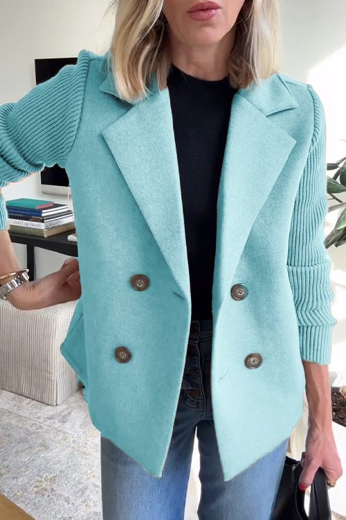 Amory | Elegant Knit-Sleeve Blazer™