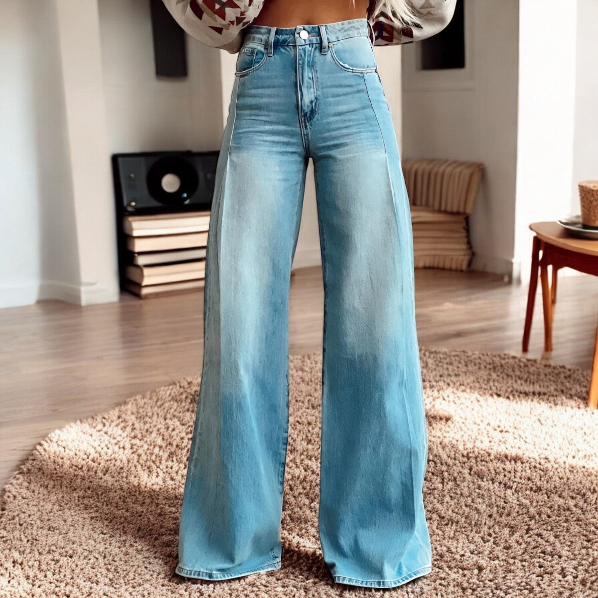Hannah | Floral Print Wide-Leg Pants™
