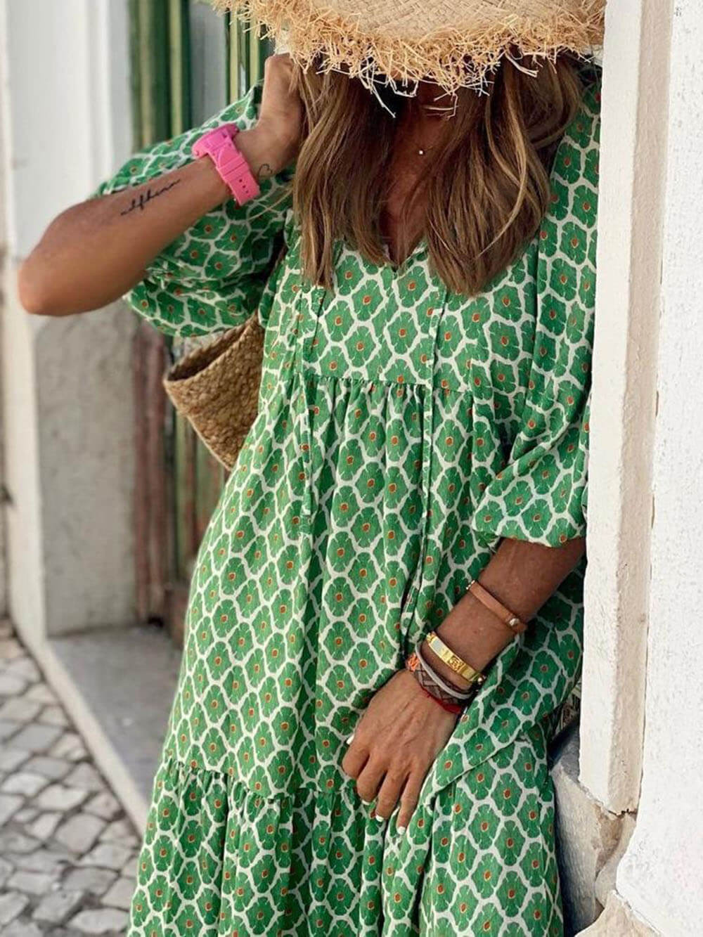 Isla | Bohemian Printed Maxi Dress™