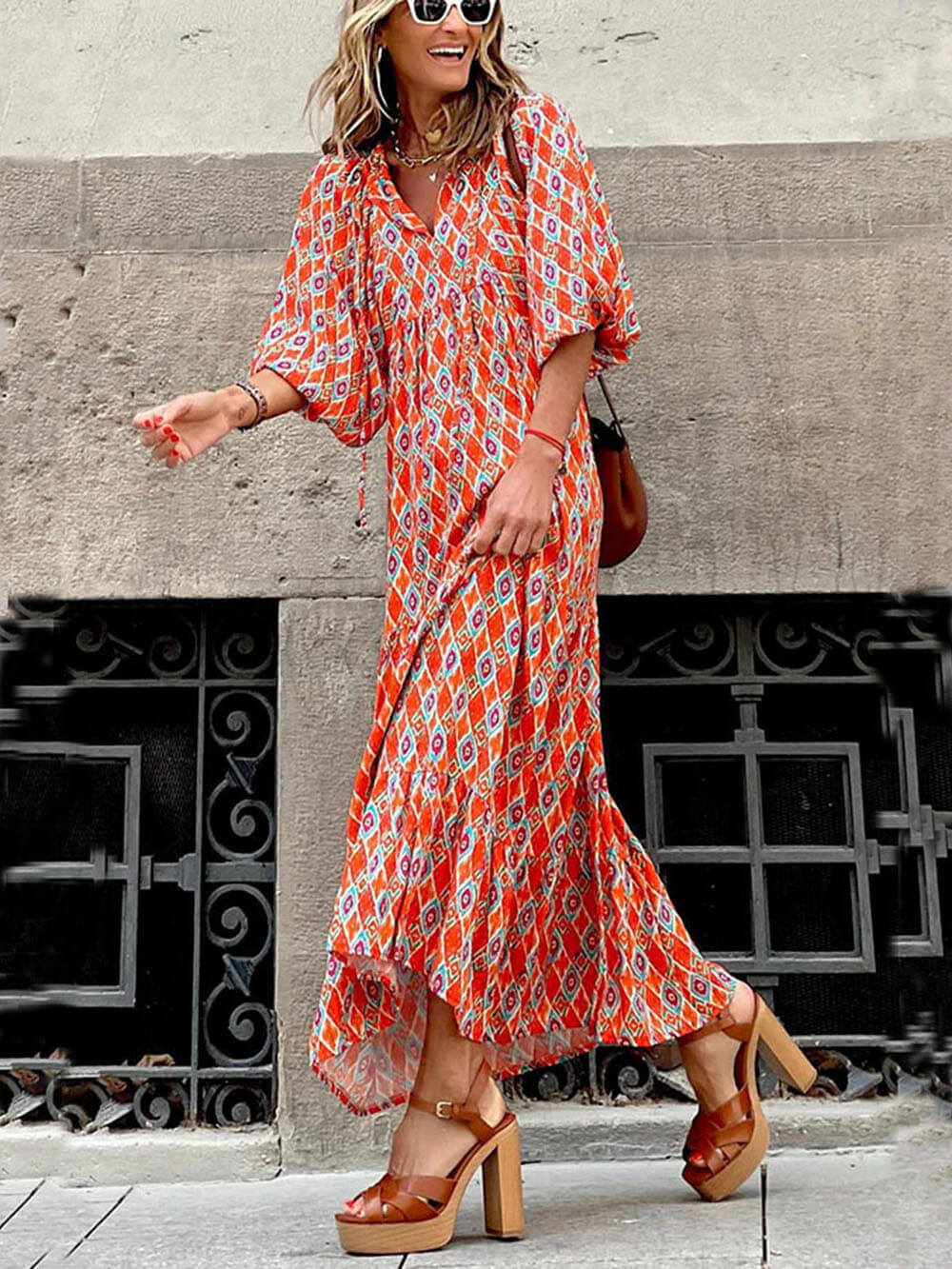 Isla | Bohemian Printed Maxi Dress™