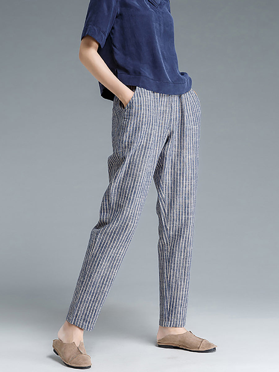 Astrid | Heritage Striped Linen Trousers™