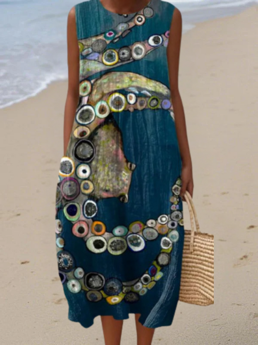 Yara - Casual Midi Dress for Everyday Wear