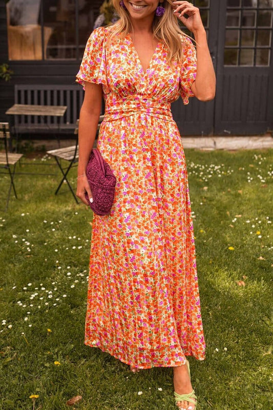 Sandra | Elegant V-Neck Maxi Dress™