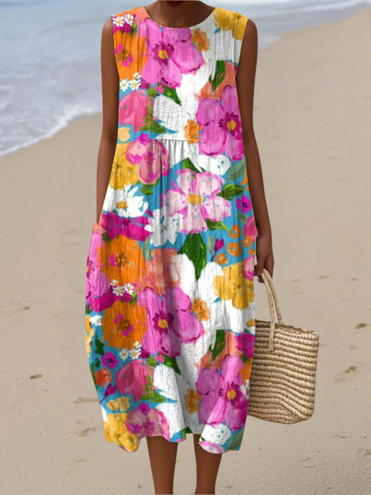 Veda - Casual Midi Dress for Everyday Wear