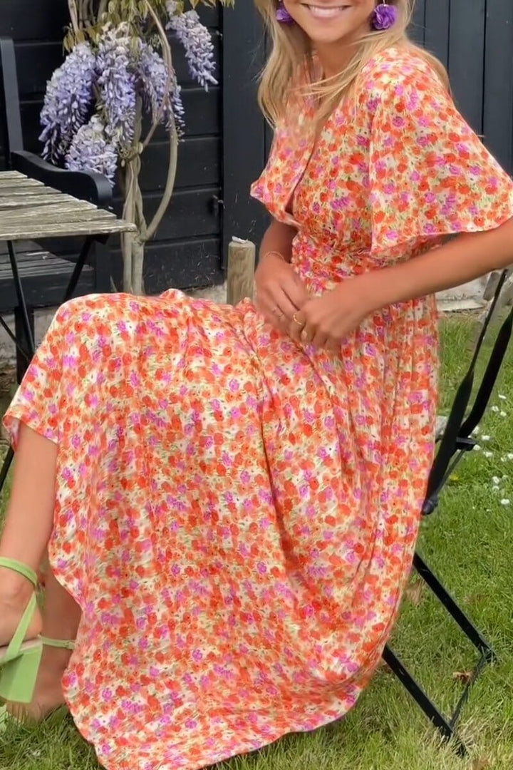 Sandra | Elegant V-Neck Maxi Dress™