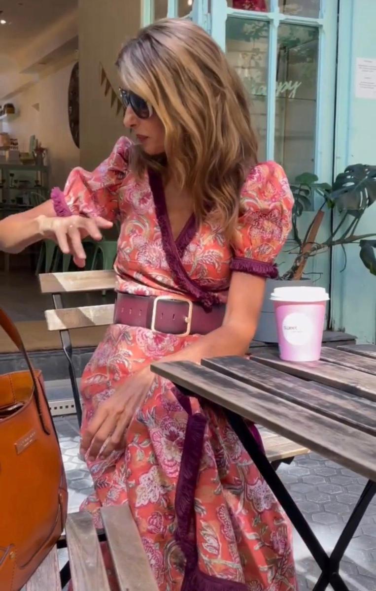 Matilda | Elegant Pink Short Sleeve Maxi Dress™