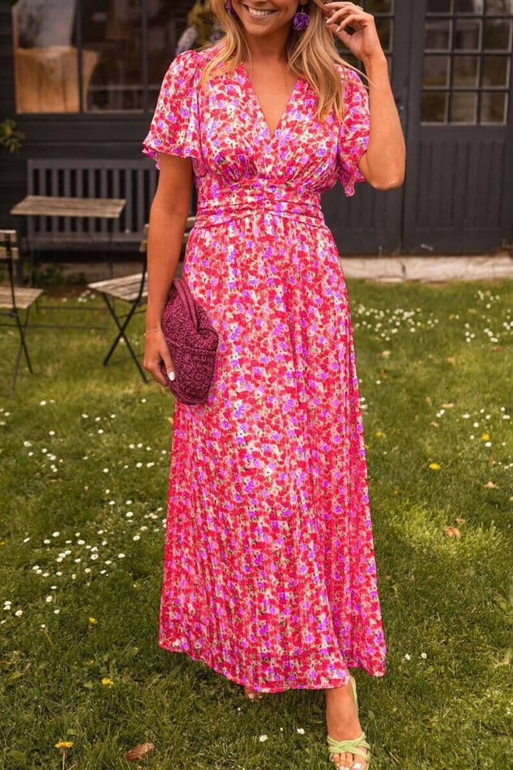 Sandra | Elegant V-Neck Maxi Dress™