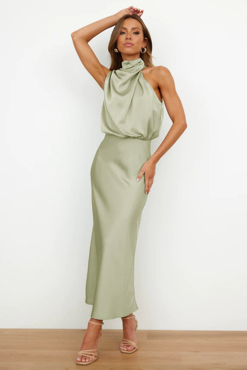 Veronica | Long satin dress™