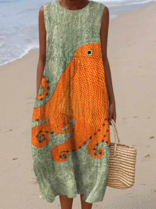 Ines - Casual Midi Dress for Everyday Wear