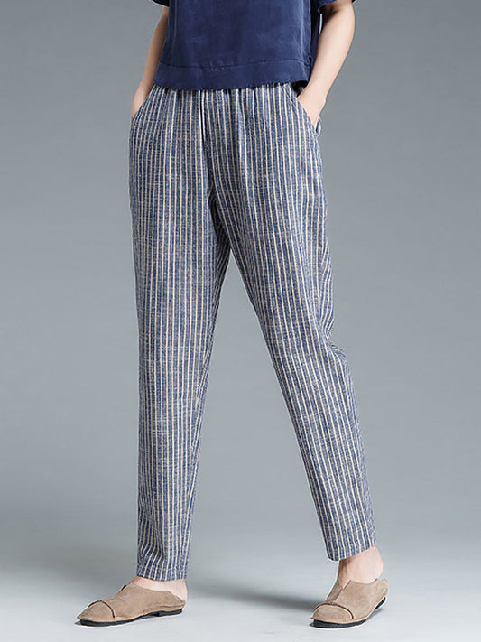 Astrid | Heritage Striped Linen Trousers™