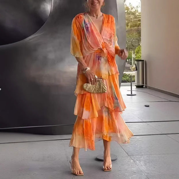 Gloria- Floral Layer Dress