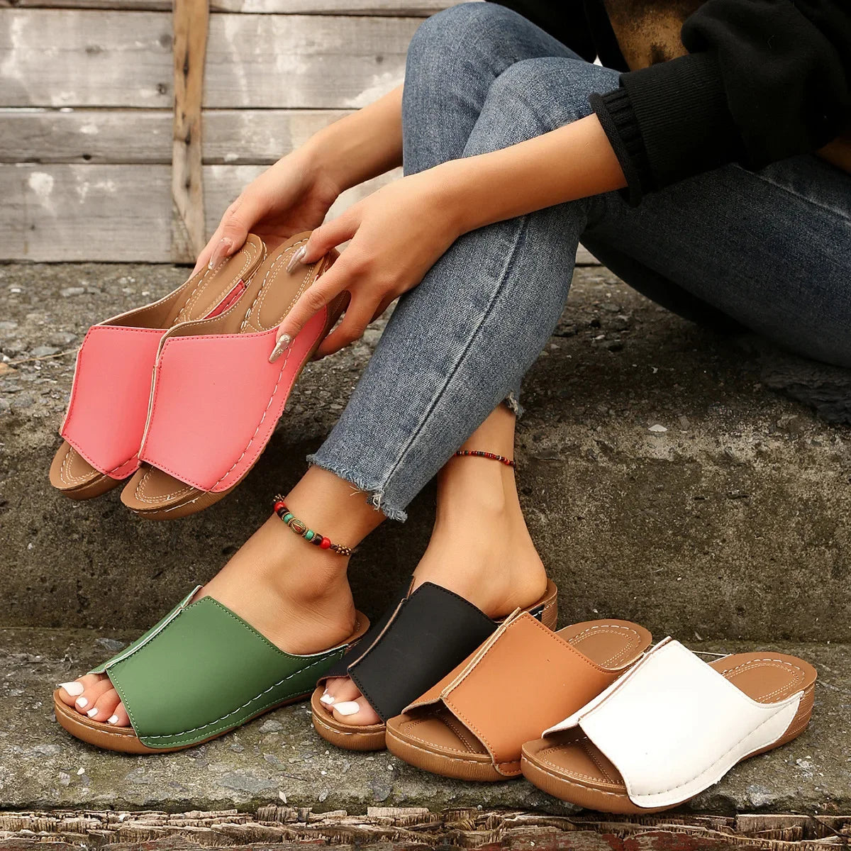 Ravyne | Orthopedic Knid Slip-On Sandals™