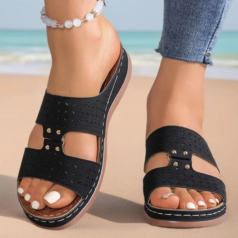 Ravena | Orthopedic Roman Slip-On Sandals™