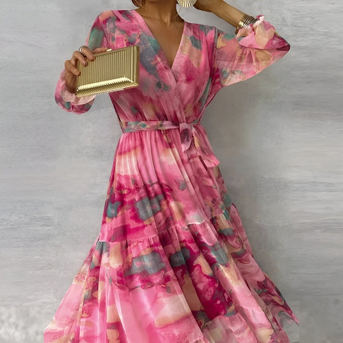 Devina - Elegant Floral Summer Dress