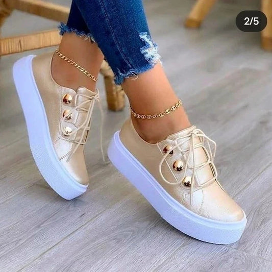 Serena | Orthopedic Round Toe Platform Sneakers™