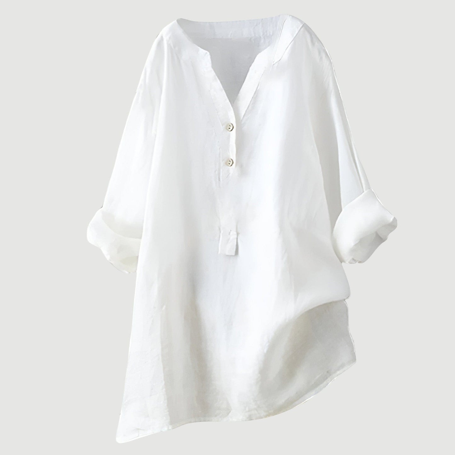 Elysian Bay | Solara Button-Front Linen Shirt™