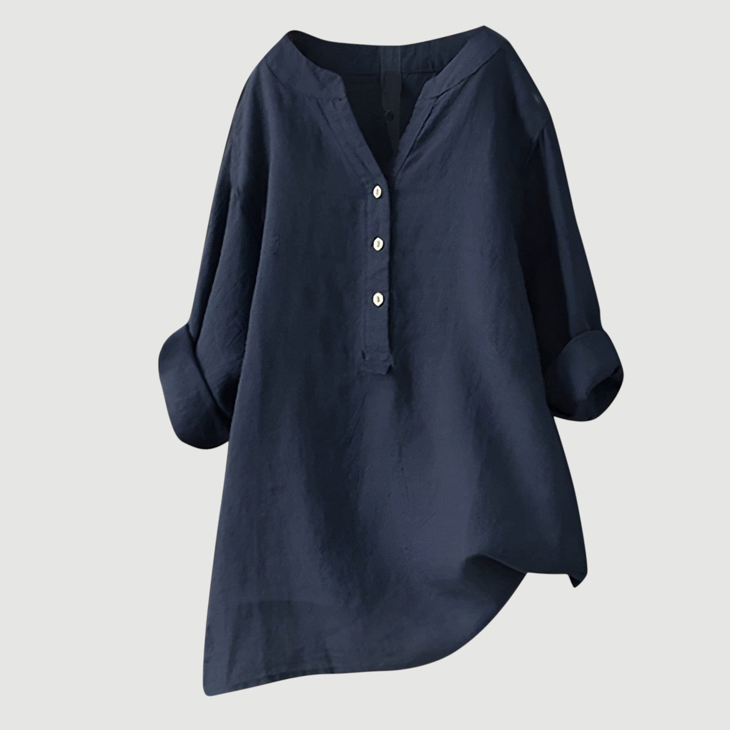 Elysian Bay | Solara Button-Front Linen Shirt™