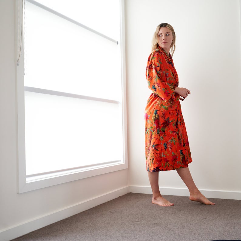 Frida | Floral Velvet Kimono™