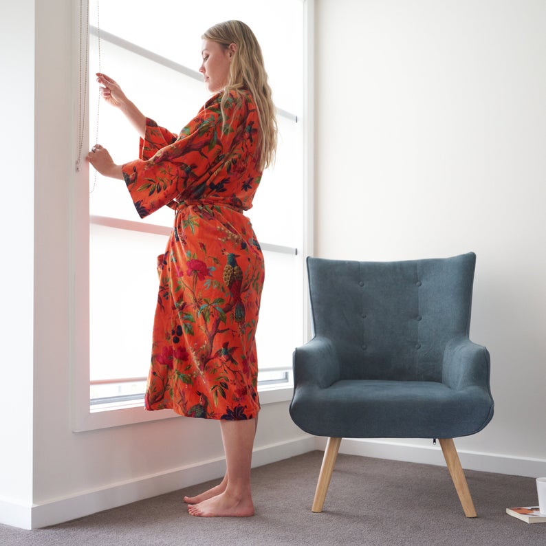 Frida | Floral Velvet Kimono™