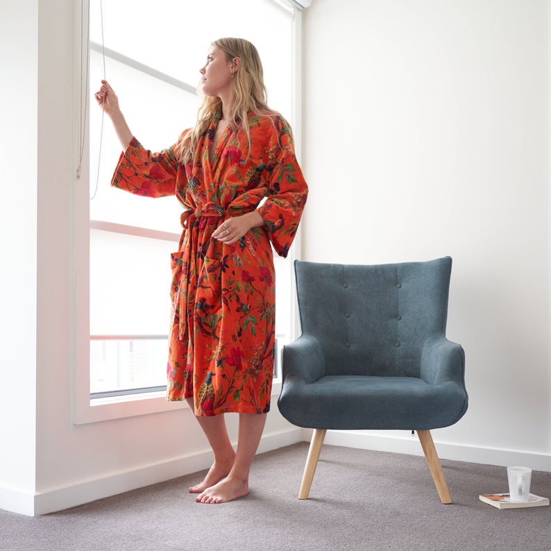 Frida | Floral Velvet Kimono™