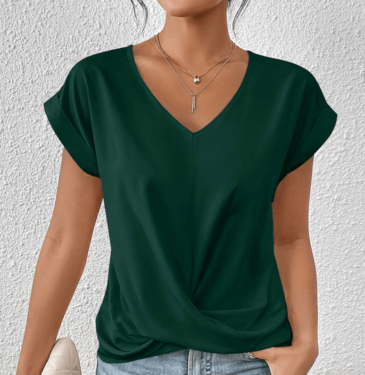 Luna | Tummy tucking V-neck top™