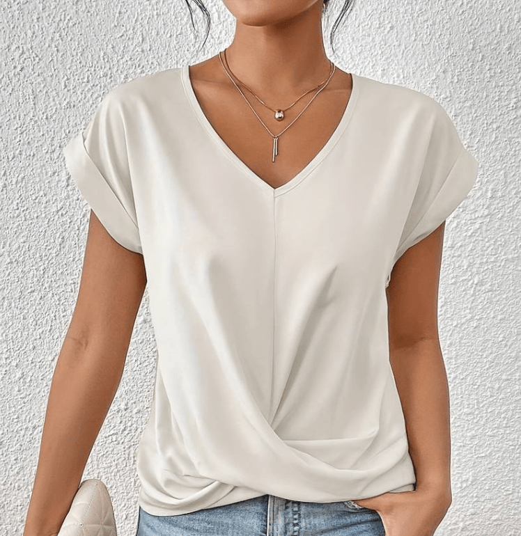 Luna | Tummy tucking V-neck top™